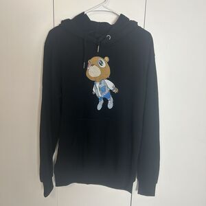 Kanye West Graduation Hoodie Bear Unisex Size Medium Black